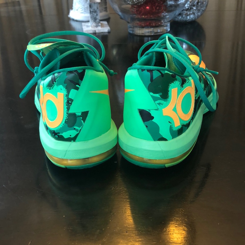 Nike KD lucid green atomic mango low tops
